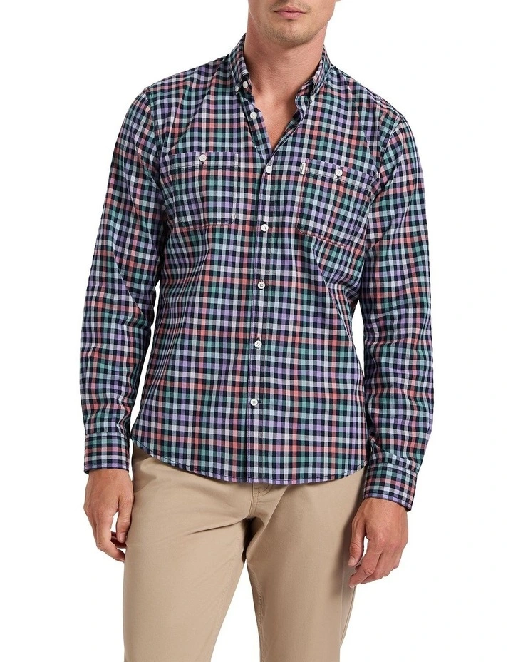 Barrie Checked Shirt in Autumn Check