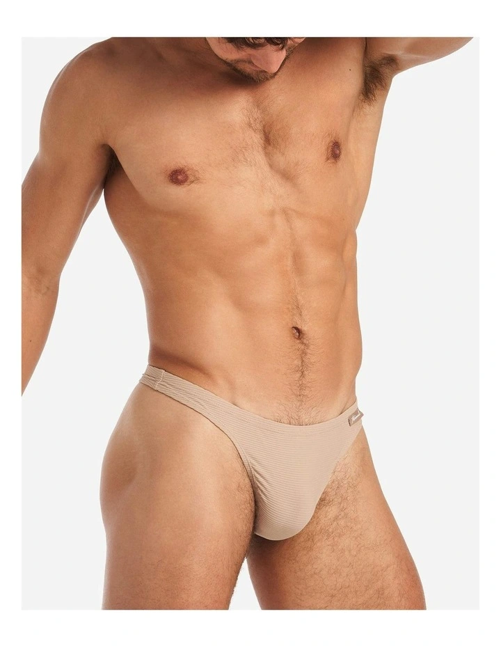 Eclipse Thong in Tan