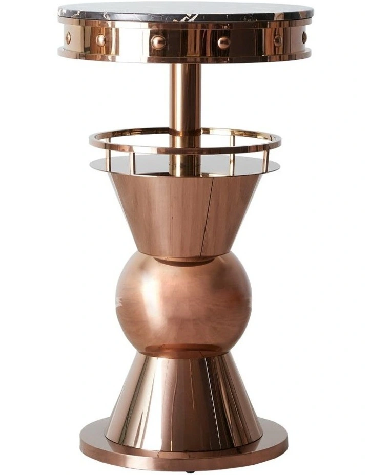 Freda Bar Table in Rose Gold