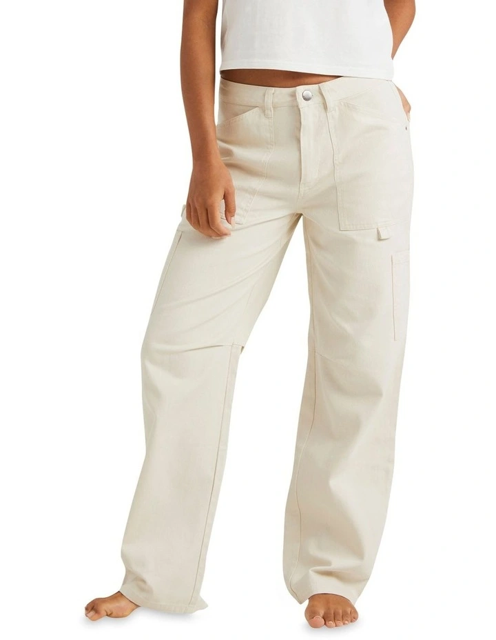 Leia Light Pant in White Cap