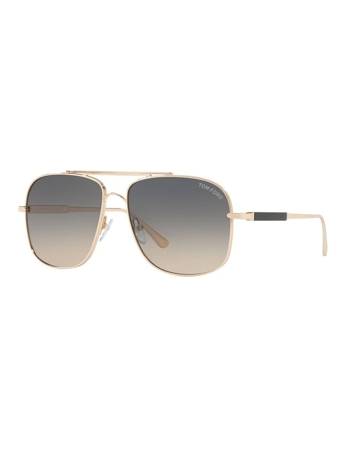 FT0669 Gold Sunglasses