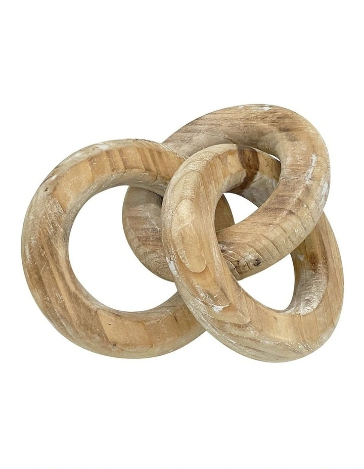 Wooden Chain Ornament in Natural