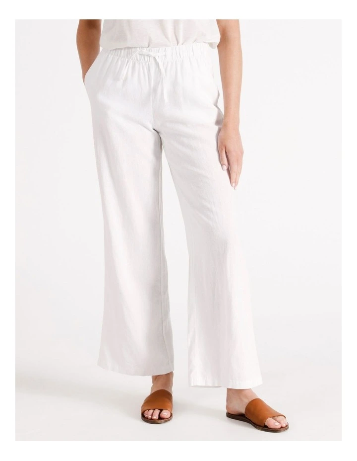 Caro Linen Pants in White
