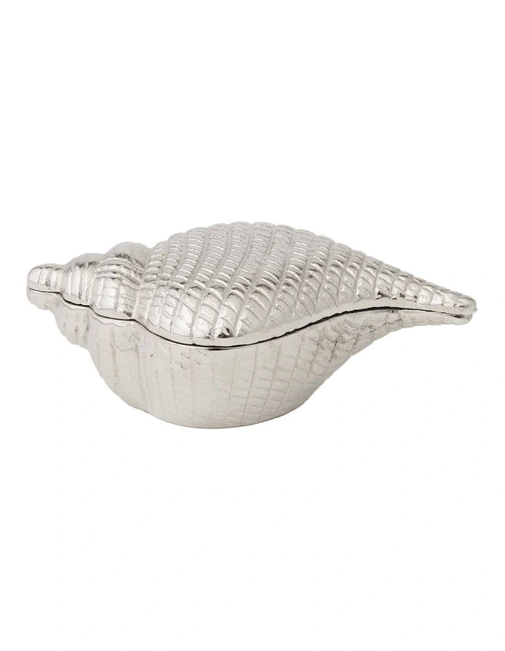 Brampton Aluminium Sea Shell Deco Box 22.5cm in Silver
