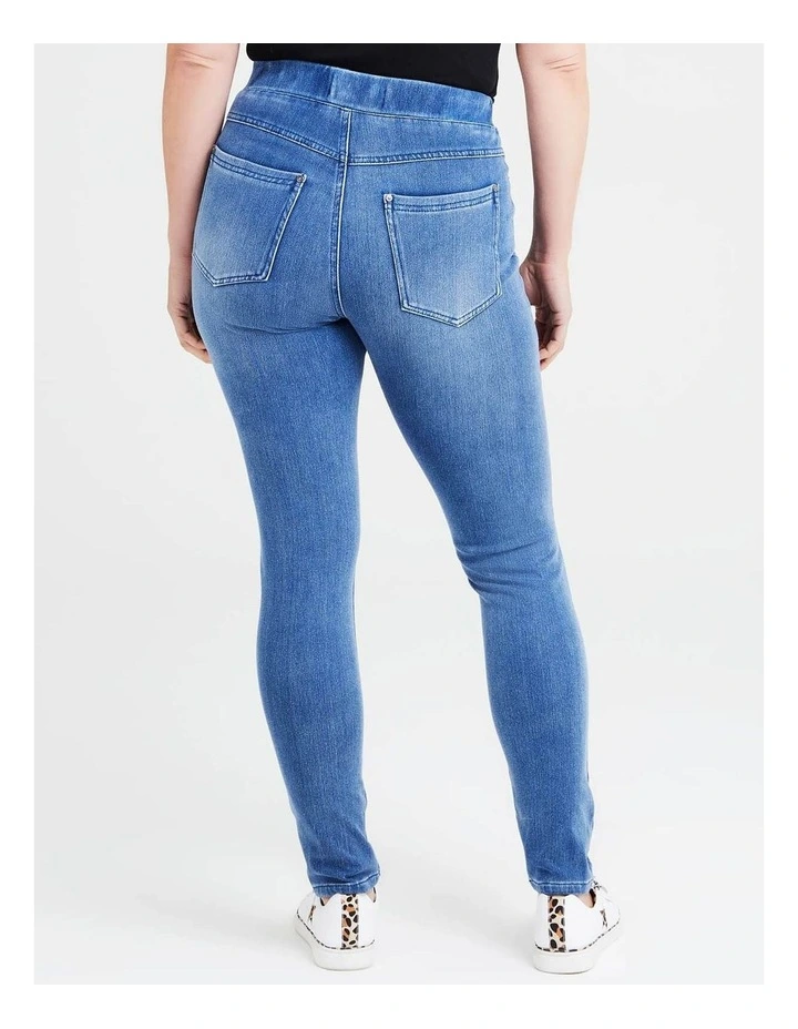 Tall Best Friend Denim Jegging in Blue