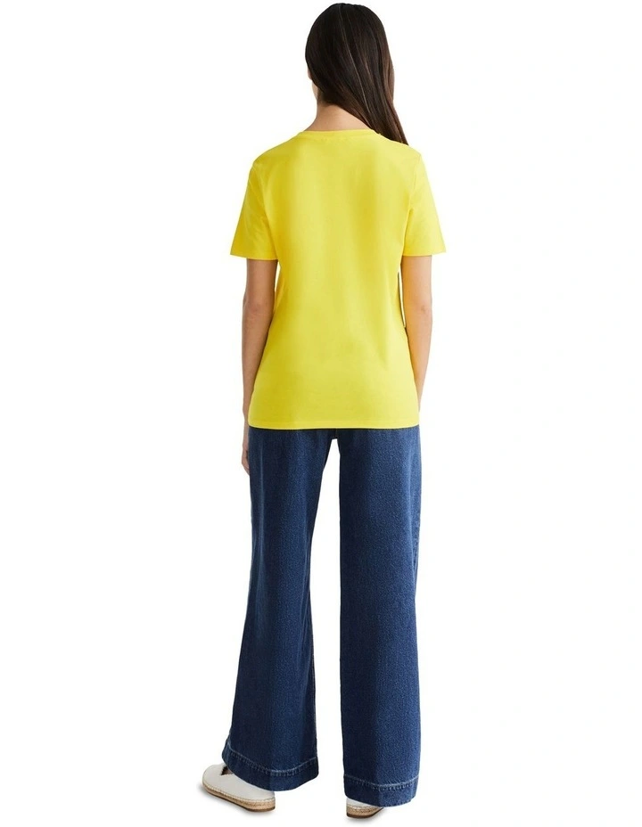 Regular Roundal Tee in Yellow