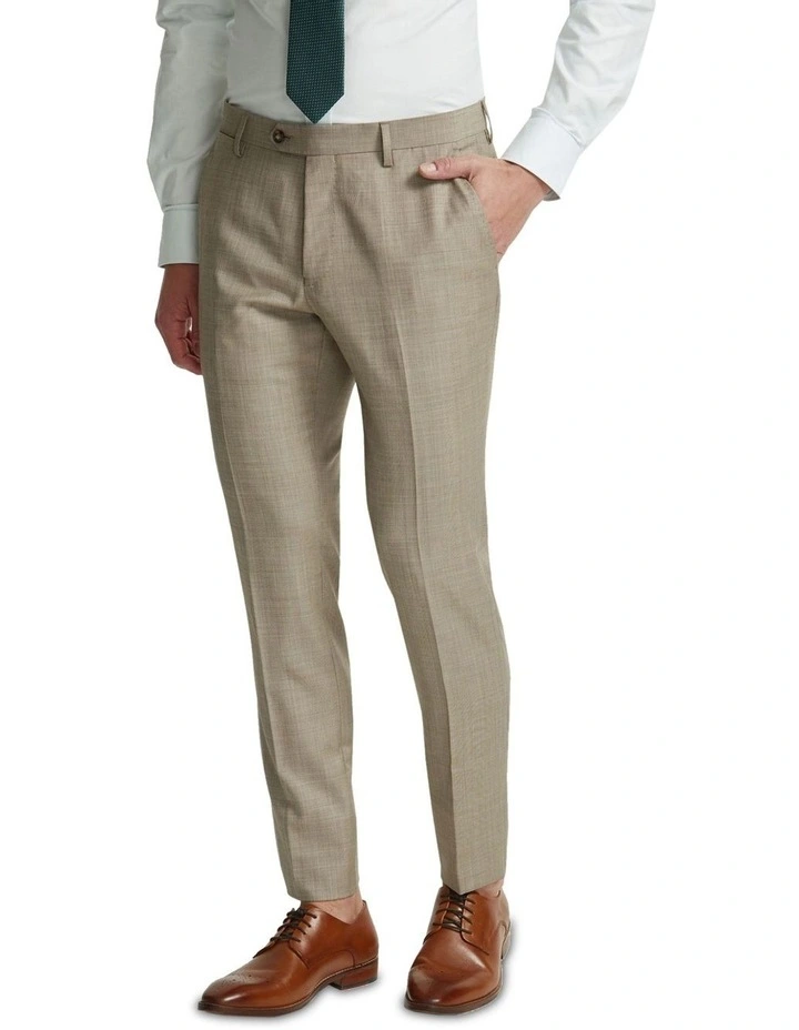 Auden Wool Suit Trousers in Brown