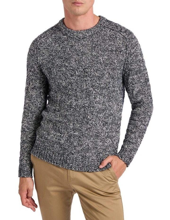 In My Feelings Knit in Navy Multi