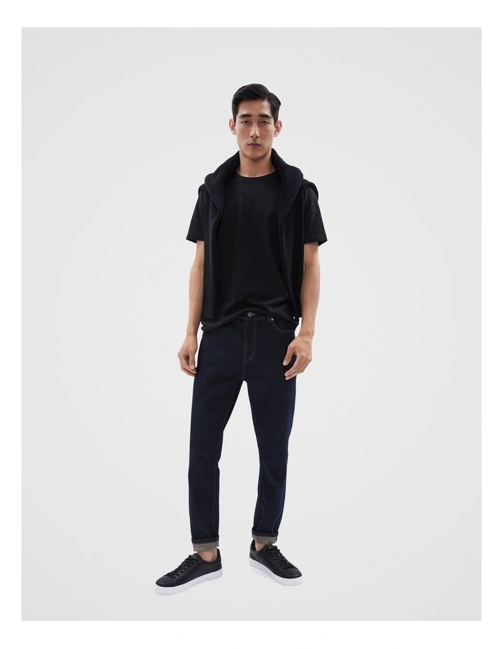 Classic Crew Neck T Shirt in Black