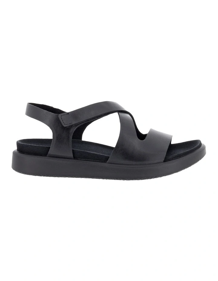 Flowt Leather Sandal in Black