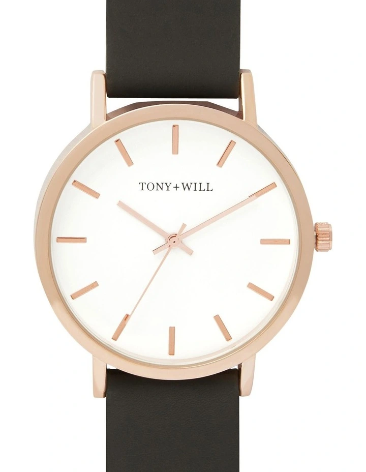 Classic Watch in Rose Gold/White/Black