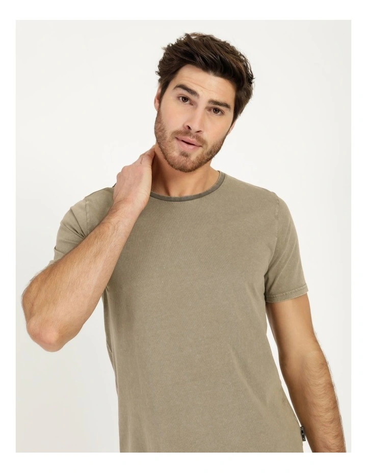 Kingscliff Snow Wash Tee Khaki