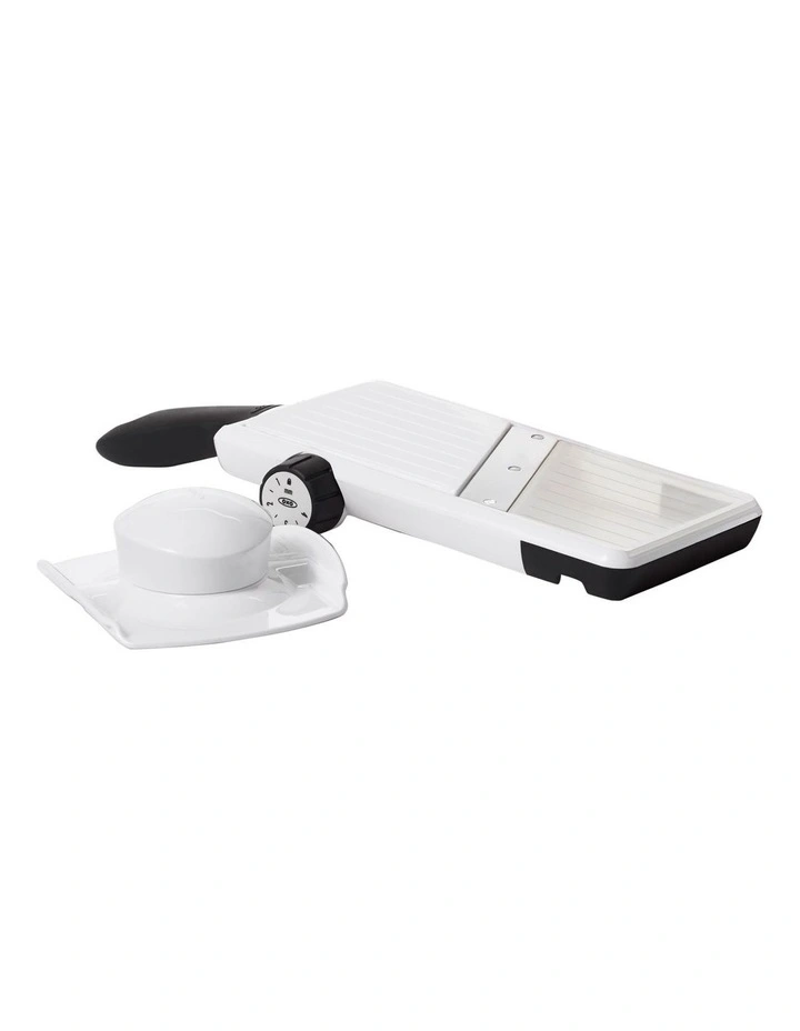 Good Grips Adjustable Hand-Held Mandoline Slicer in White