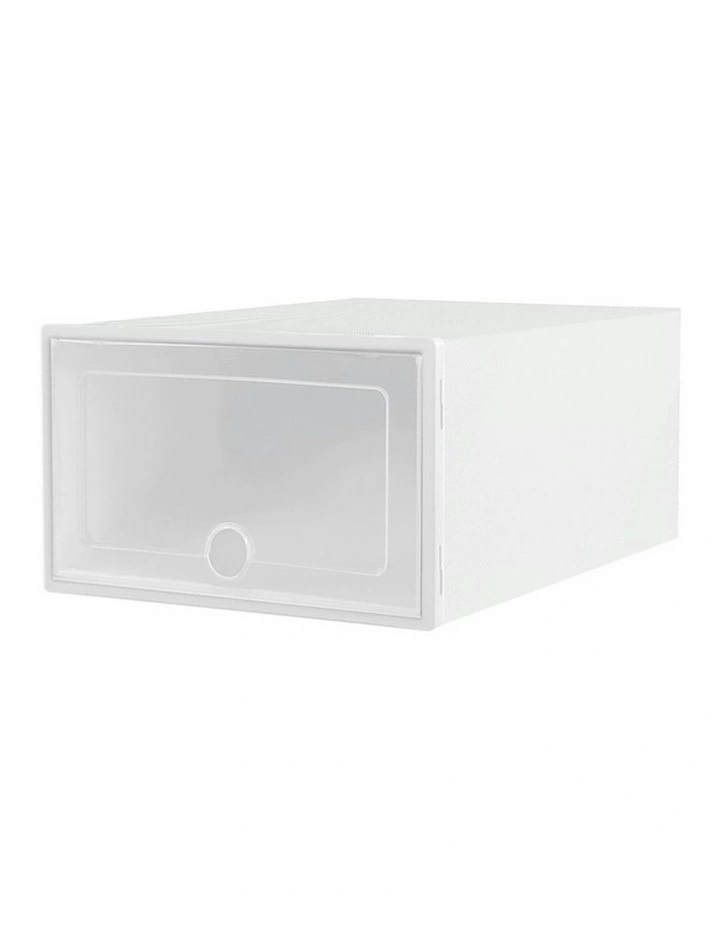 Abel Diy Shoe Box Set of 12 in Stackable White