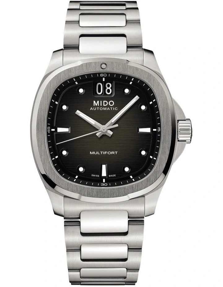 Multifort TV Big Date Swiss Watch in Grey