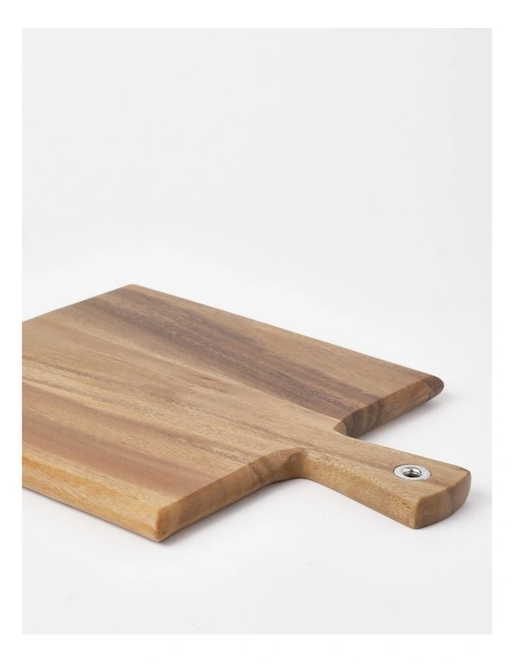 Classic Rectangular Acacia Paddle Board Small in Natural