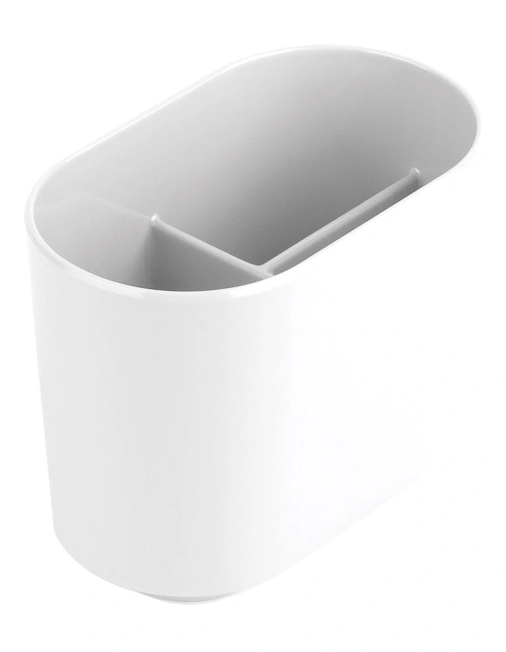 Step Toothbrush Holder 13 x 08 x 10cm in White