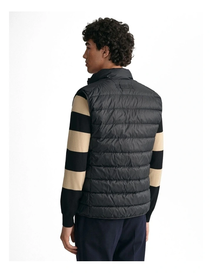 Light Down Vest in Black