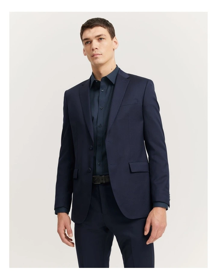 Slim Fit Travel Jacket in Navy