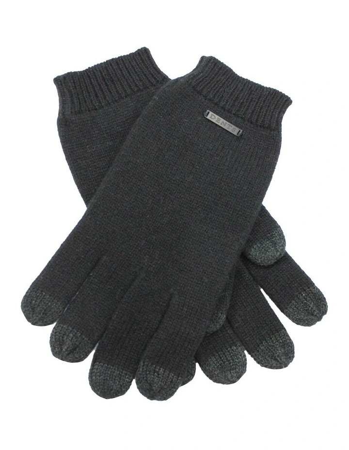 Pure Merino Wool Gloves in Black