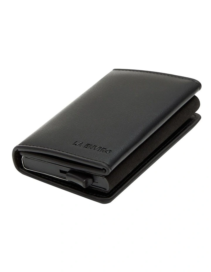 Leura 2.0 Minimalist Coin Pocket Wallet in Black