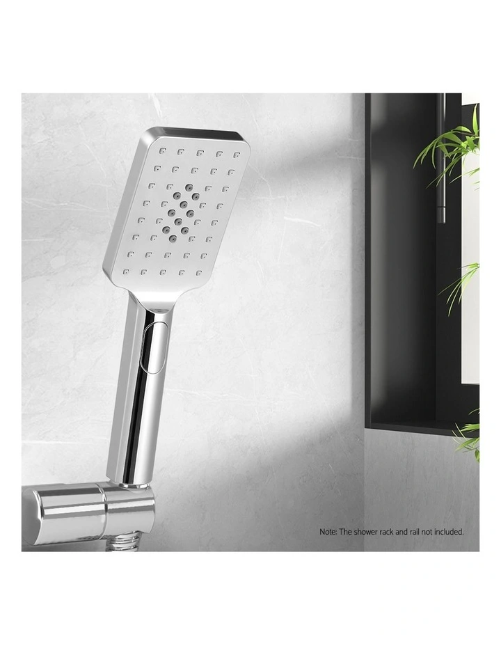 High Pressure Chrome Handheld Shower Head 3.1'' 3 Spray in Silver