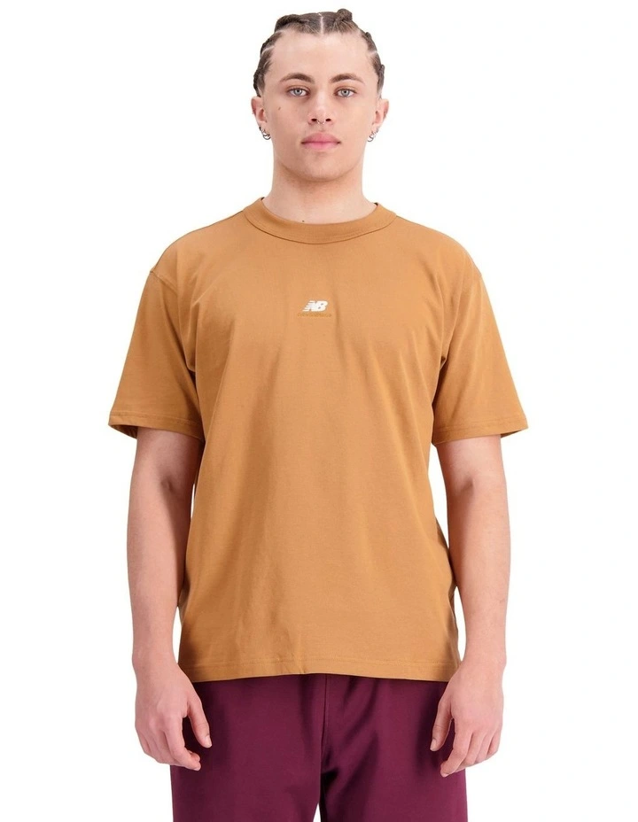 Athletics Remastered Graphic Cotton Jersey Short Sleeve T-shirt in Tobacco