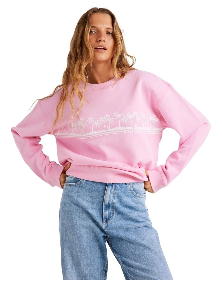 Endless Days Crew Neck Sweater in Pink