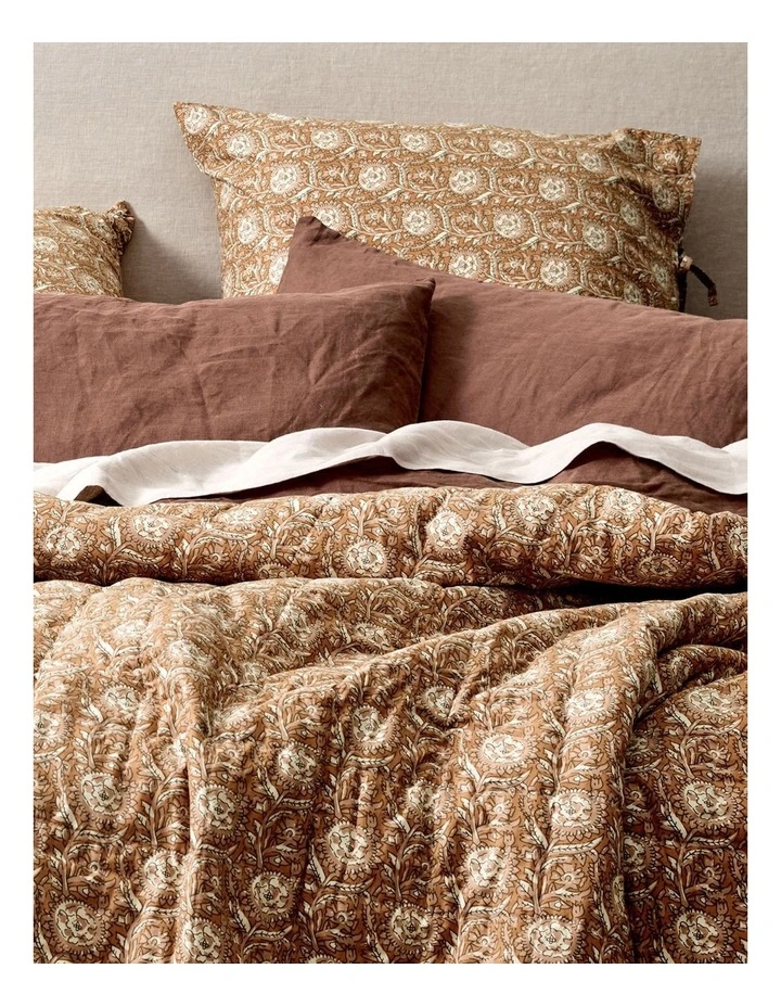 Jaipur Coverlet in Bronze