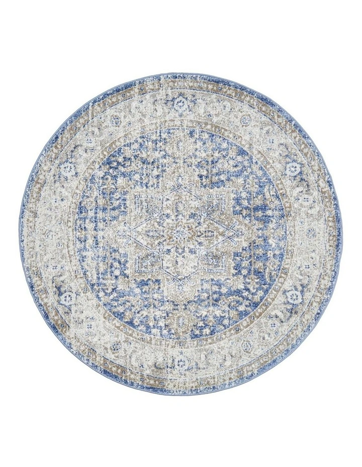 Mayfair Hugo Ocean Round Rug In Multi