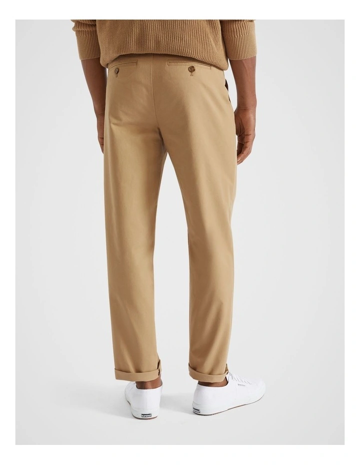 Pleat Front Pant in Caramel