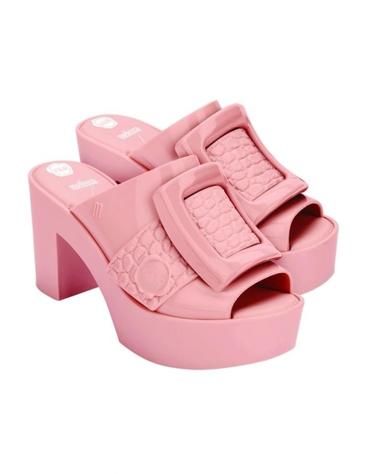 Melissa Viktor And Rolf Buckle Up Mule in Pink