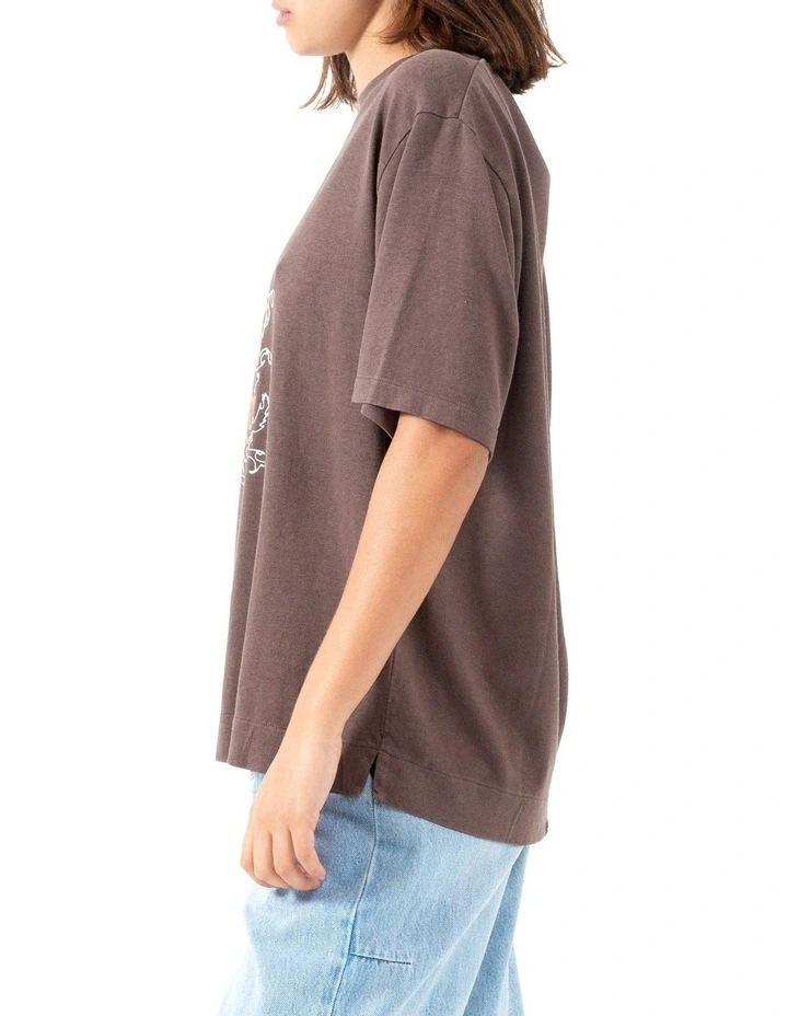 Physical Existence Hemp Box Tee in Postal Brown