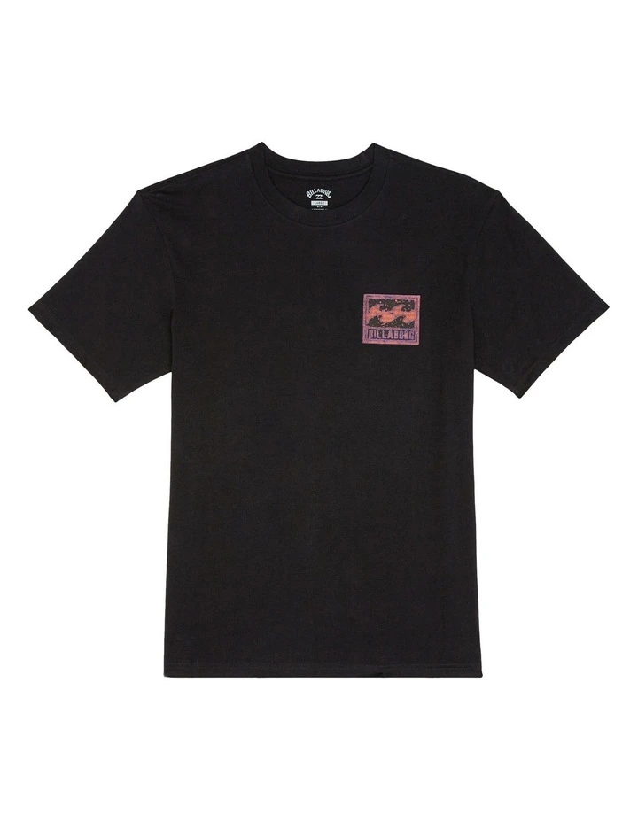Crayon Wave T-Shirt in Black