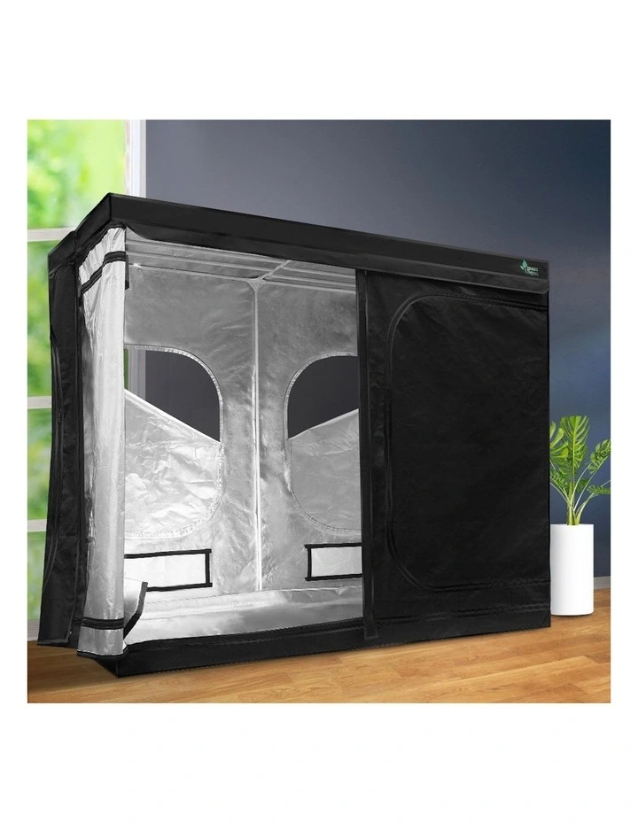 Hydroponics Grow Tent Kits 2.4mx1.2mx2m in Black