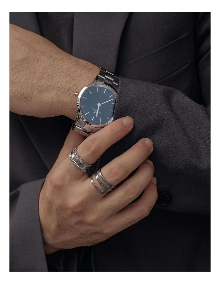 Iconic 40mm Stainless Watch in Silver