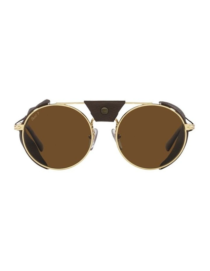 PO2496SZ Gold Polarised Sunglasses