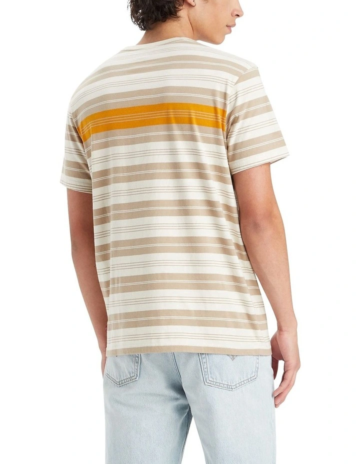 Relaxed Baby Tab Short-Sleeve T-shirt in Oatmeal