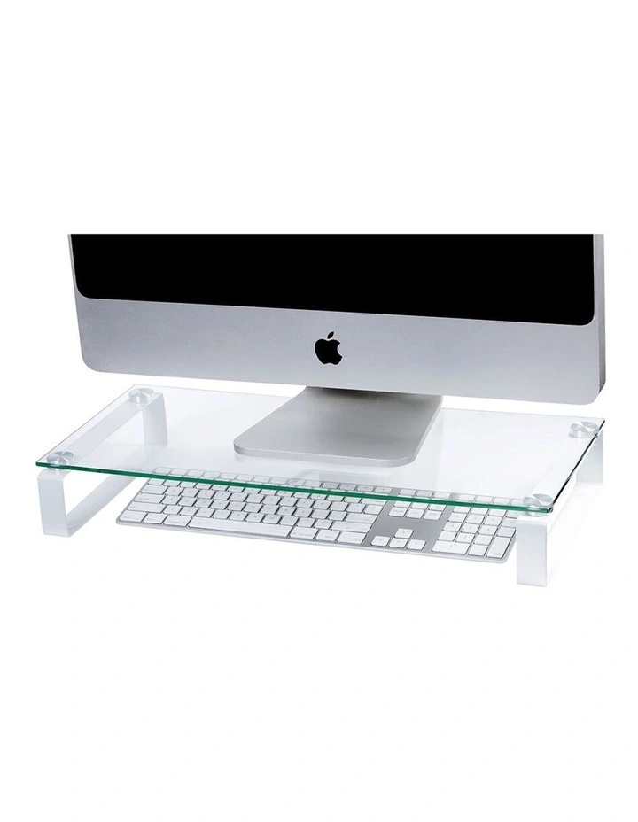 60cm Glass Monitor Stand with Legs