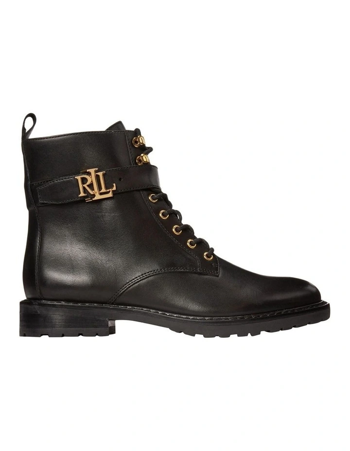 Eldridge Burnished Leather Boot in Black