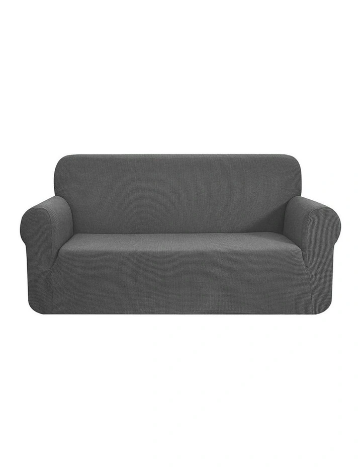 Polyester Jacquard Sofa Cover 2 Seater in Grey