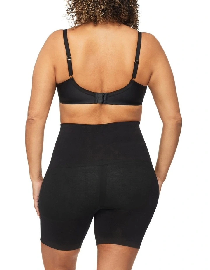 Bamboo Essentials Waisted Shaper Short in Black