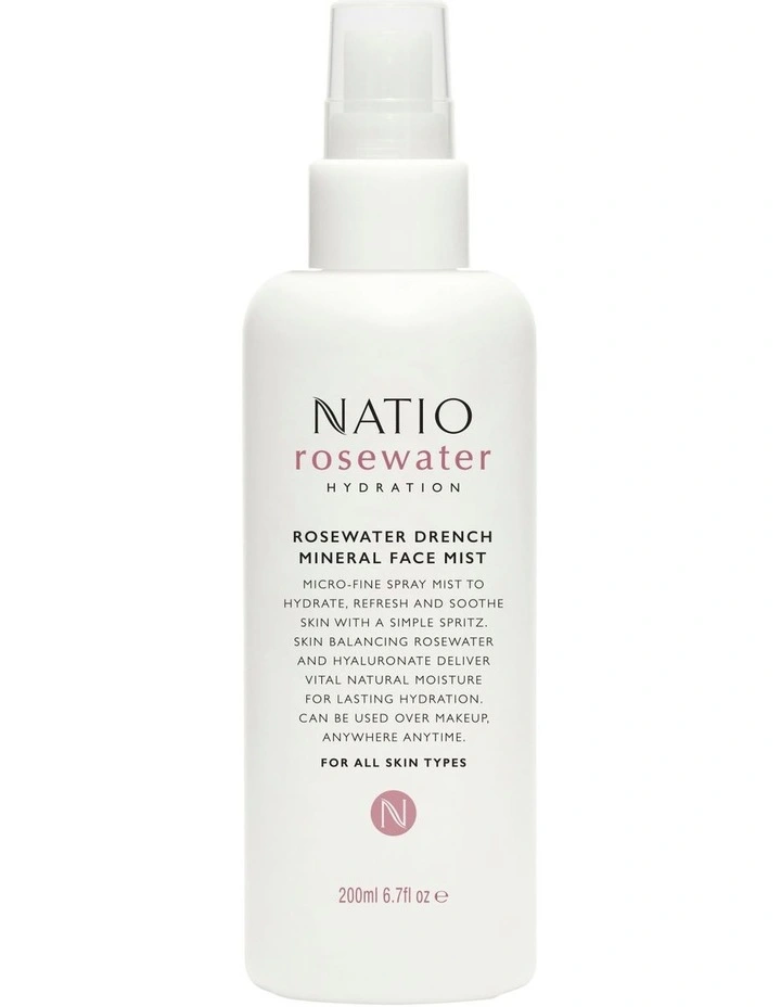 Rosewater Hydration Drench Mineral Face Mist 200ml