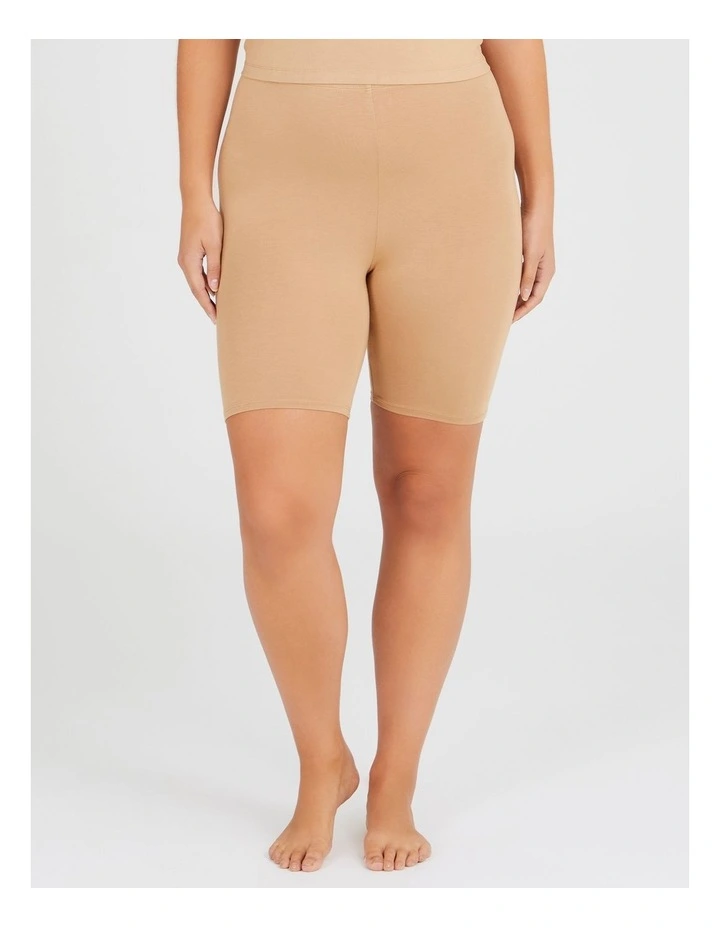 Bamboo Anti Chafe Crop Short in Natural