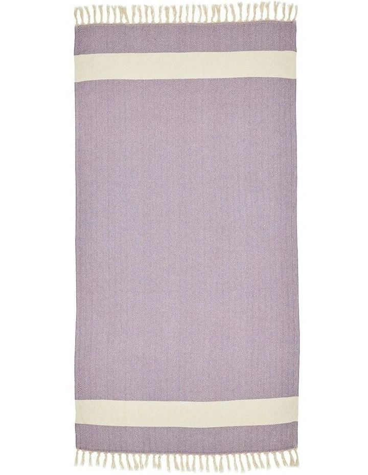 Zig Zag Turkish Towel in Purple