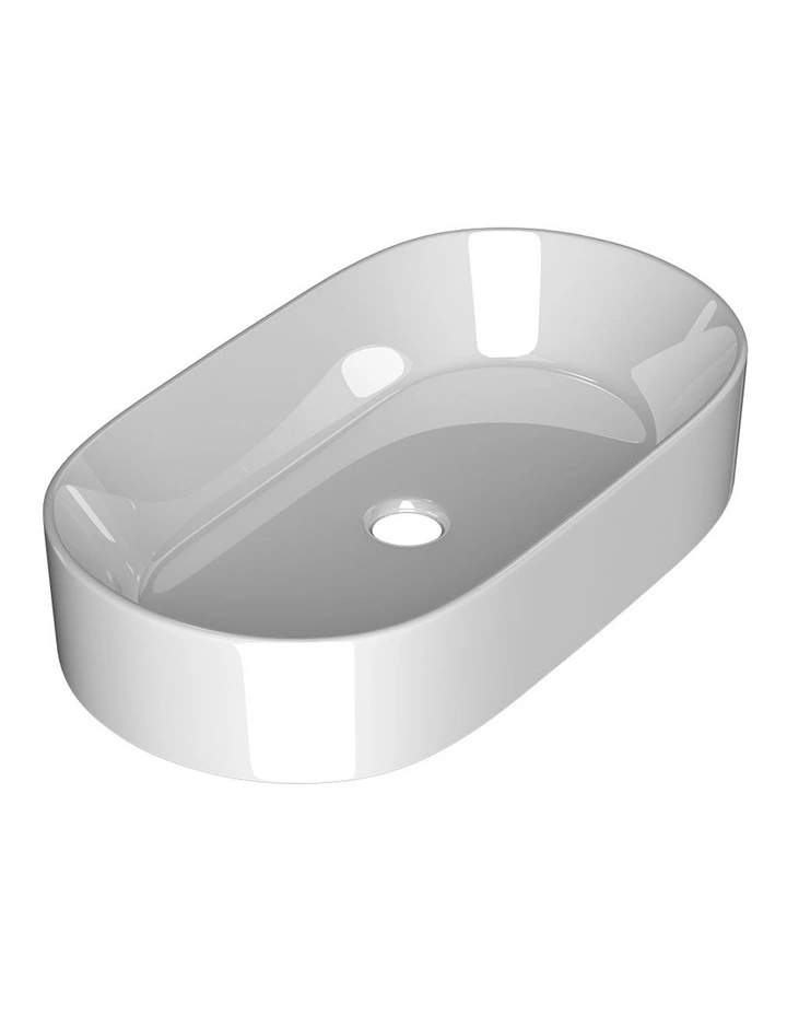 Above Counter Ceramic Bathroom Basin 58cm in White