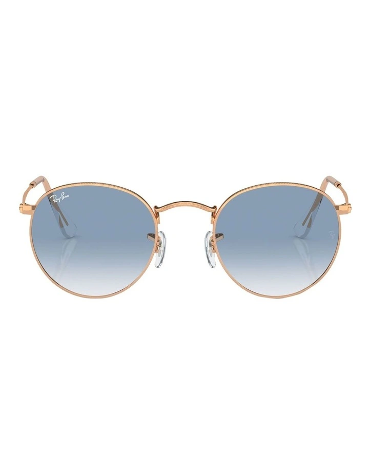 Round Metal Sunglasses in Gold