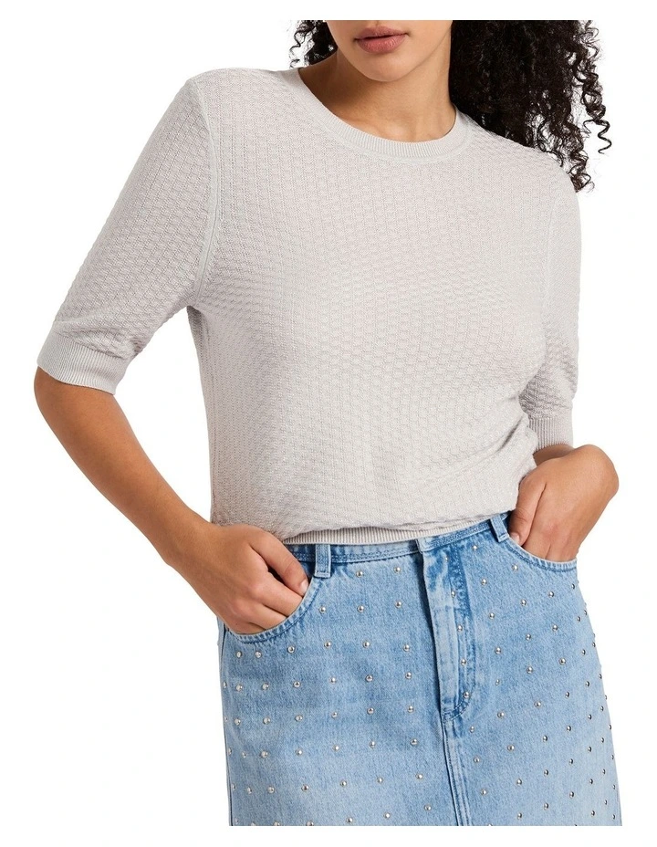 Shimmer Holiday Knit in Sea Salt