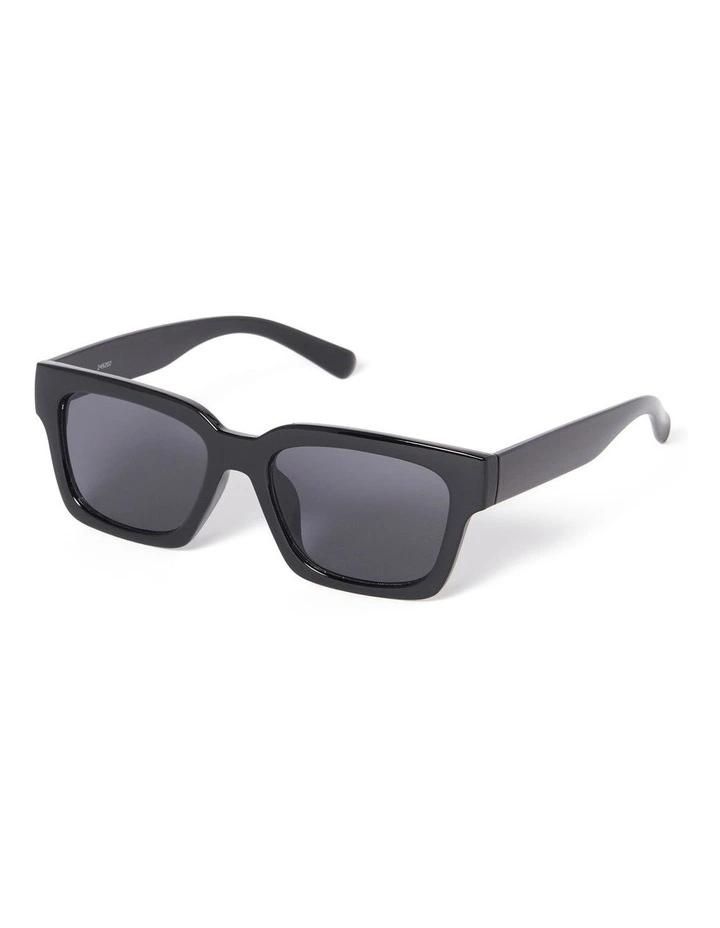 Phoebe Square Frame Sunglasses in Black