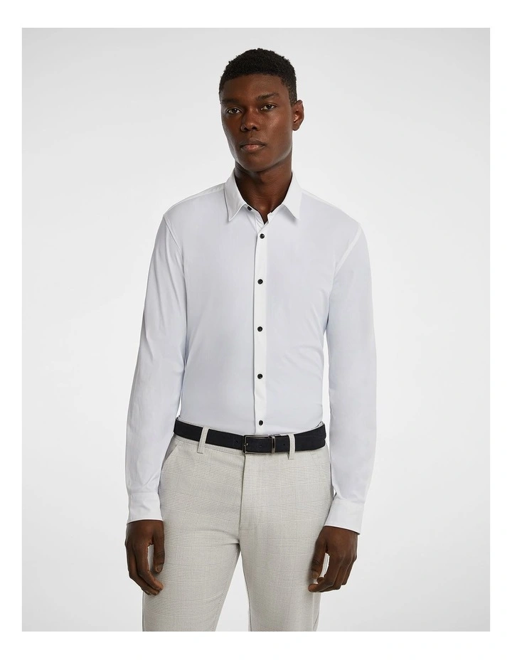 Charge Stretch Slim Shirt in White